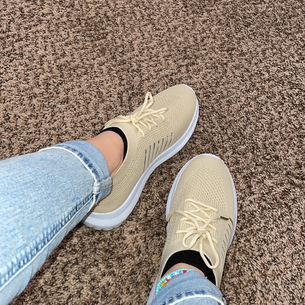 SHEIN lace-up sock knit tennis shoes